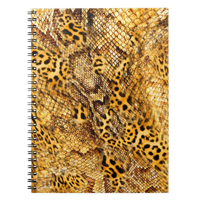 Leopard och orm mönster anteckningsbok (Framsidan)