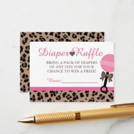Leopard- och Rosa Baby-kupékort Tilläggskort