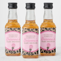 Leopard och Rosa Baby Shower