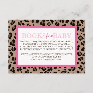 Leopard och Rosa Bokar för Baby Tilläggskort