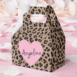 Leopard och Rosa Party Presentaskar