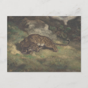 Leopard och serpent vykort