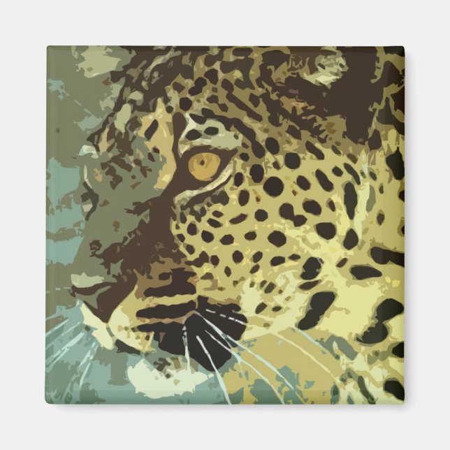 Leopard Öga Magnet (Framsidan)