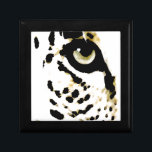 Leopard Öga Minnesask<br><div class="desc">Motiveringsmod/tillit-spridare - Gult Tones Tiger Head/Porträtt Digital Animal Öga Pop Art Image - Head Porträtt - Vild Leopards - Big Cats Digital Bilder</div>