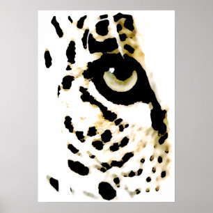 Leopard Ögon Poster - Pop Art Vilda djur