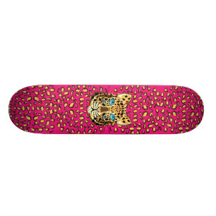 Leopard Old School Skateboard Bräda 18 Cm