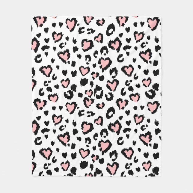 Leopard or jaguar seamless pattern, textured fashi fleecefilt (Framsidan)