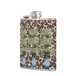 Leopard Orange Topiary Chinoiserie Ginger Burk Fickplunta