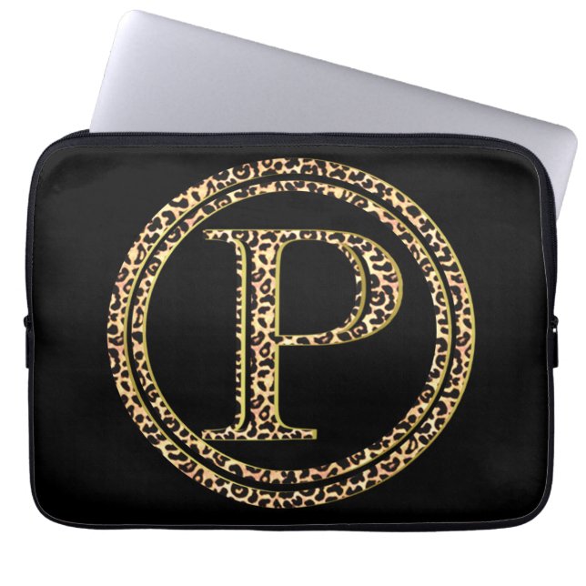 Leopard P Laptop Sleeve (Framsidan)