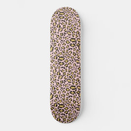 Leopard på rosa mönster skateboard