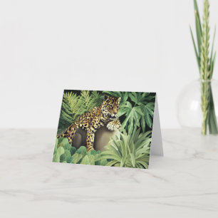 "Leopard på sten ", Kort