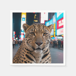 Leopard på Times Square Pappersservett
