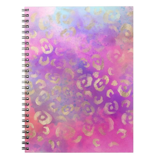 Leopard Paint Series Design 11 Anteckningsbok (Framsidan)