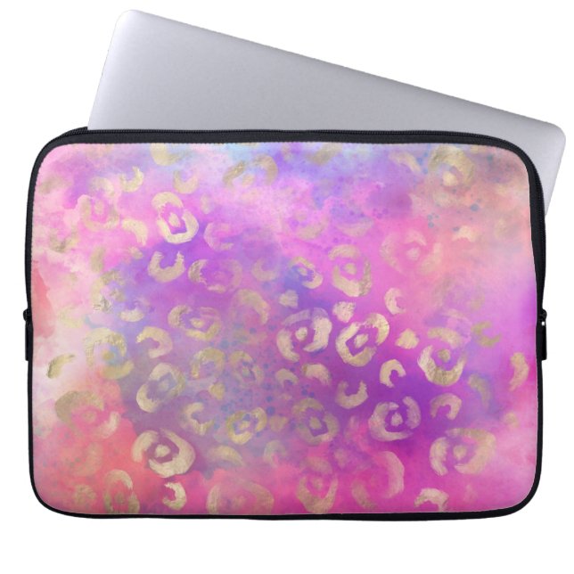 Leopard Paint Series Design 11 Laptop Fodral (Framsidan)