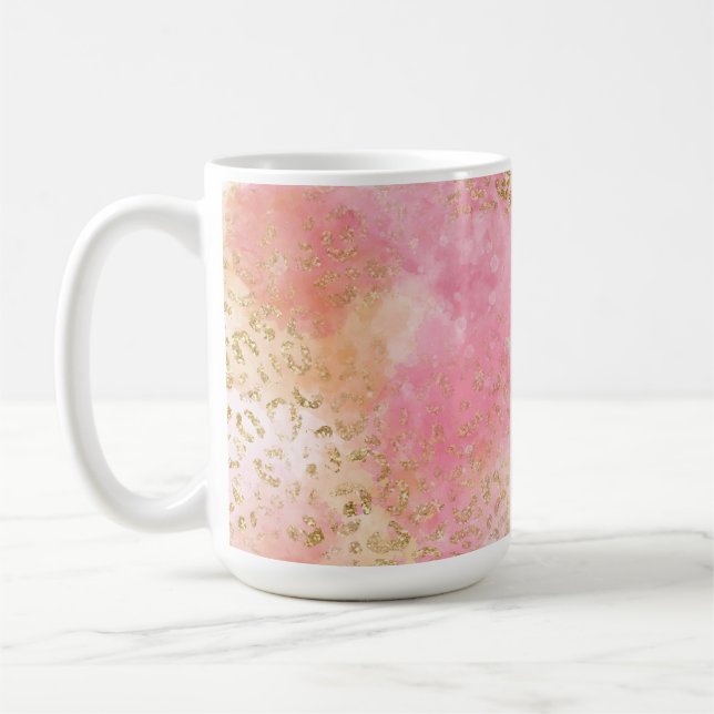 Leopard Paint Series Design 13   Kaffemugg (Vänster)