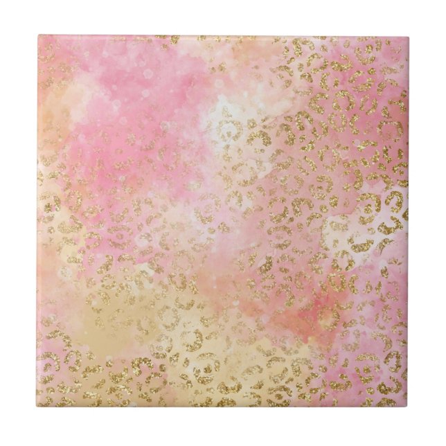 Leopard Paint Series Design 13  Kakelplatta (Framsidan)
