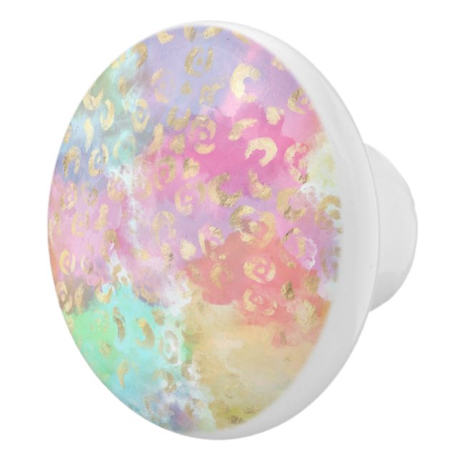 Leopard Paint Series Design 2  Knopp (Höger)
