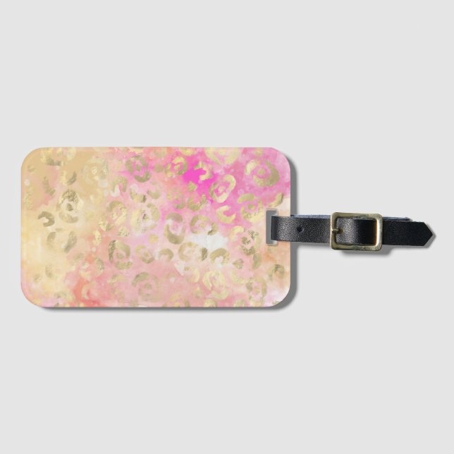 Leopard Paint Series Design 5   Bagagebricka (Framsida horisontal)