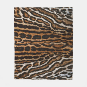 Leopard Päls Background Vintage Struktur Fleecefilt