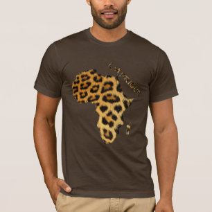 Leopard Päls-effect Karta i AFRIKA Series Tröja