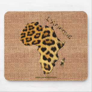 Leopard Päls Karta i AFRIKA Wildlife Series Musmatta