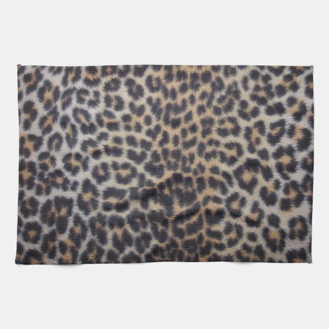Leopard Päls Kökshandduk (Horisontell)
