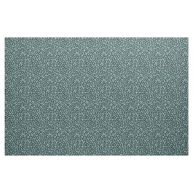 Leopard Päls Mönster Aqua Fabric Tyg (Yard)