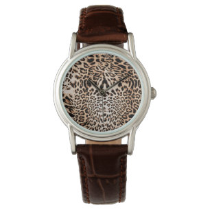 Leopard Päls Mönster Armbandsur