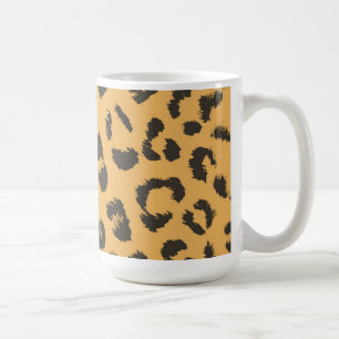 Leopard Päls Mönster Kaffemugg