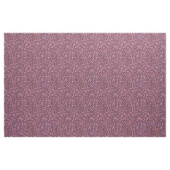 Leopard Päls Mönster Rosa Fabric Tyg (Yard)
