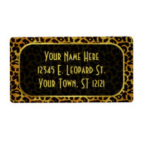 Leopard Päls Print Animal Mönster