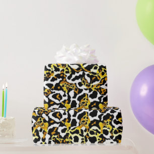 Leopard Päls Print Mönster Birthday Presentpapper