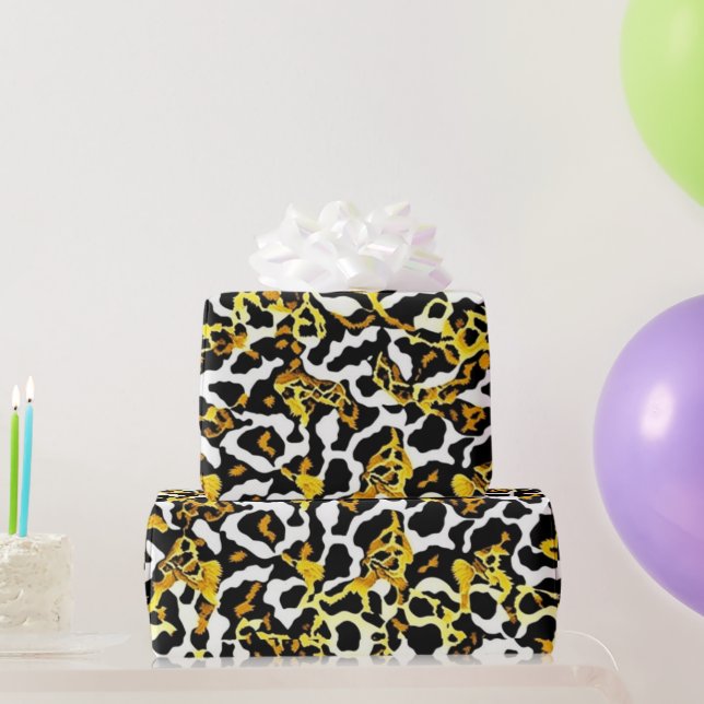 Leopard Päls Print Mönster Birthday Presentpapper (Festgåvor)