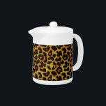 Leopard Päls Skriv ut Animal Mönster Tea Pot<br><div class="desc">Den här tepotten i trendig har en splotad leopard-mönster med svarta djurfläckar på orange-gult-guld päls. Ta ut vild katt med coolans kattdjur. Det är perfekten djärv,  originell sökning efter djur älskare. Sök efter matchande artiklar i vår butik.</div>