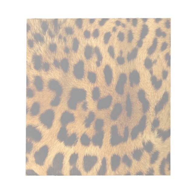 Leopard Päls Skriv ut Anteckningsblock (Framsida)
