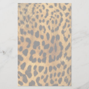 Leopard Päls Skriv ut Brevpapper
