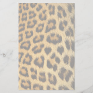 Leopard Päls Skriv ut Brevpapper