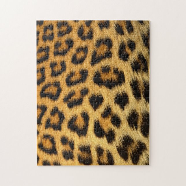Leopard Päls Skriv ut Pussel (Vertikal)