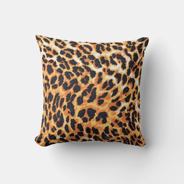 leopard päls som bakgrundsleopard,mönster,avtryck, kudde (Framsida)