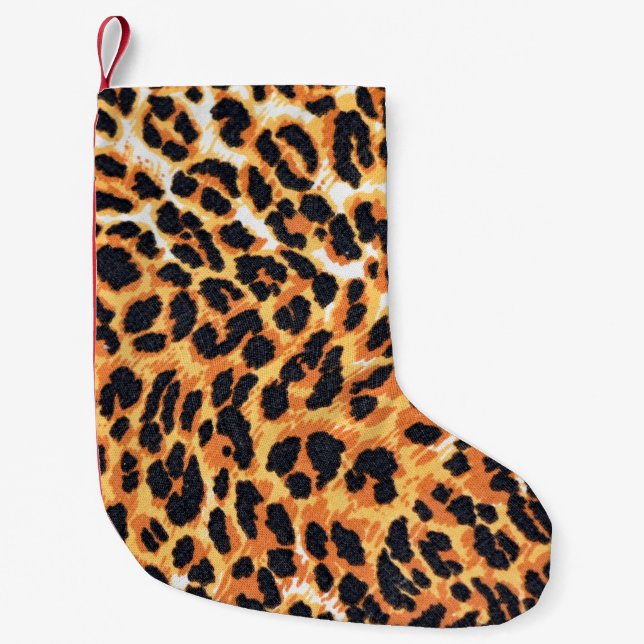 leopard päls som bakgrundsleopard,mönster,avtryck, liten julstrumpa (Framsidan)