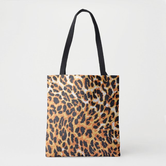 leopard päls som bakgrundsleopard,mönster,avtryck, tygkasse (Framsida)