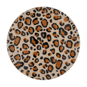 Leopard päls, sömlös mönster.