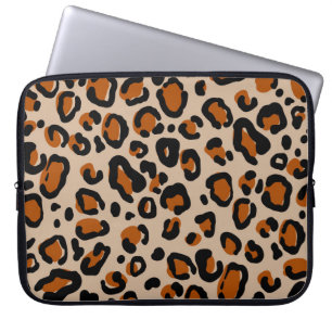 Leopard päls, sömlös mönster. laptop fodral