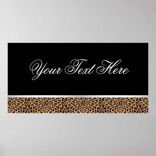 Leopard Party Banner Poster (Framsidan)