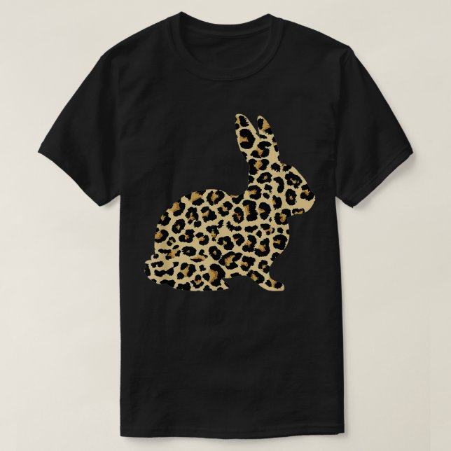 Leopard Påskhare Rabbit T Shirt (Design framsida)
