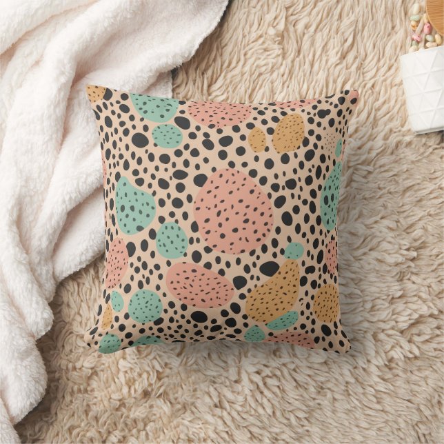 Leopard-pastellteckningar Kudde (Filt)