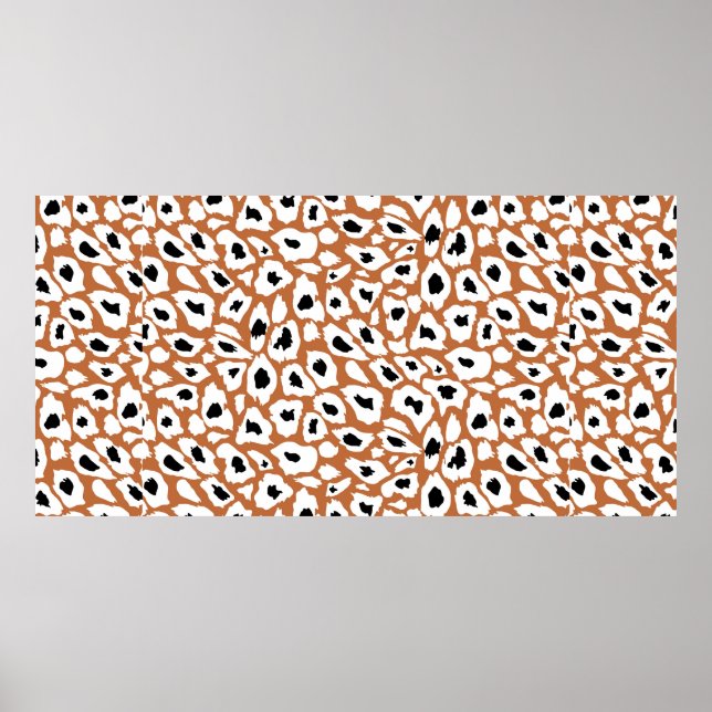 Leopard pattern, african animal print design poster (Framsidan)