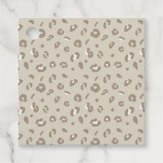 Leopard Pattern Gåvor Etiketter