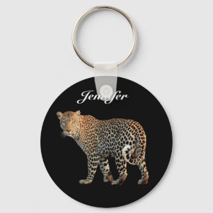 Leopard-Personlig Nyckelring