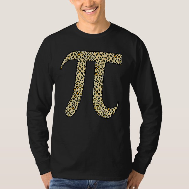 Leopard Pi Symbol National Pi Day T Shirt (Framsida)